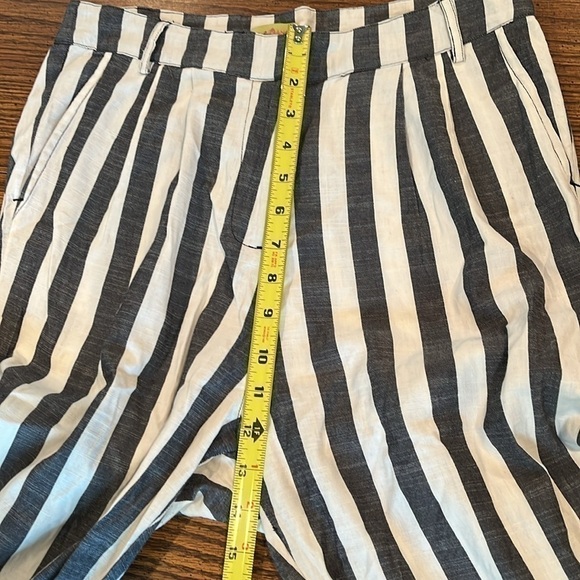 NWT Surkana Trendy Gray and White Striped Pants Small Designed in Barcelona! - Picture 7 of 10